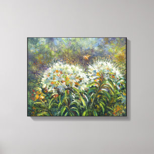 "Rhododendrons and Bee" Canvastryck