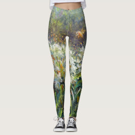 "Rhododendrons and Bee" Leggings