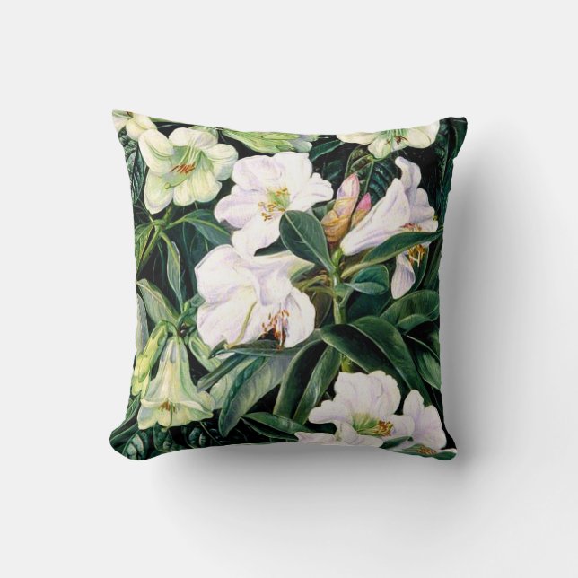 Rhododendrons, bra art Dekorativ kudde (Framsida)