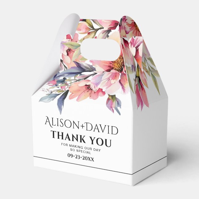 Rhododenron flowers black typography wedding presentaskar (Framsidan Sidan)