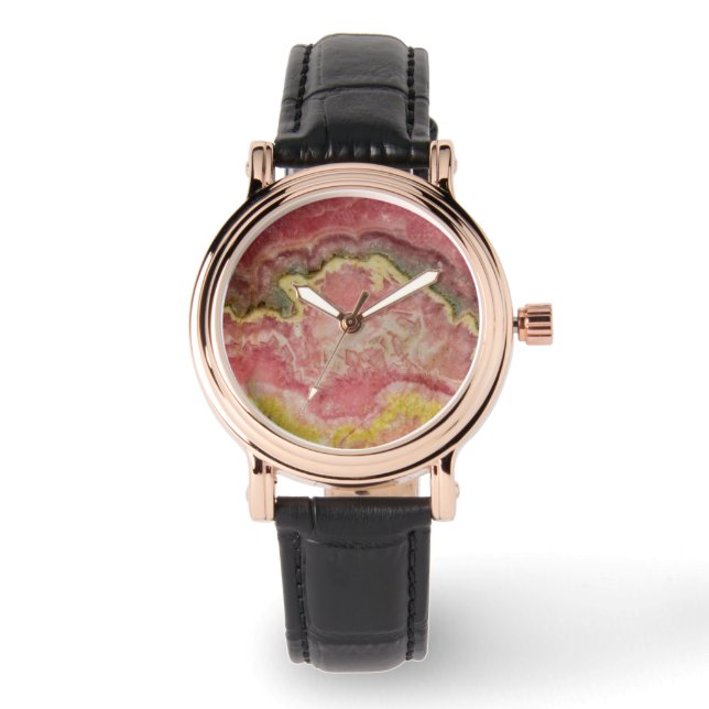 Rhodokrosit Armbandsur (Framsida)