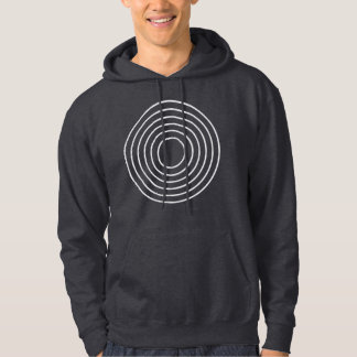 Rholmn (grå kontur) hoodie