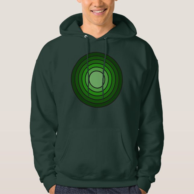 Rholmn (Kombinerad grön) Hoodie (Framsida)