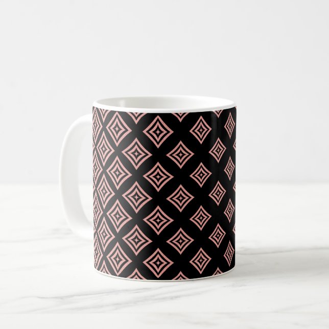 Rhomboidformen ro Guld Kaffemugg (Framsida vänster)
