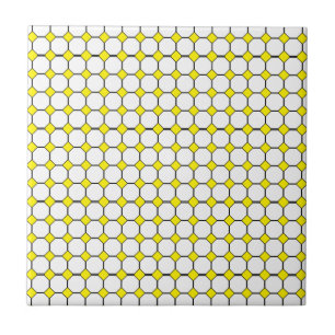 Rhombus Ceramic Tile, Gult (4,25 x 4,25 tum) Kakelplatta