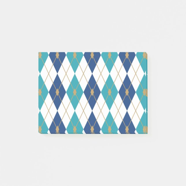 Rhombus Färg-kombination 5 Post-it Block (Framsida)