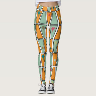 Rhombuses with Starbursts Leggings