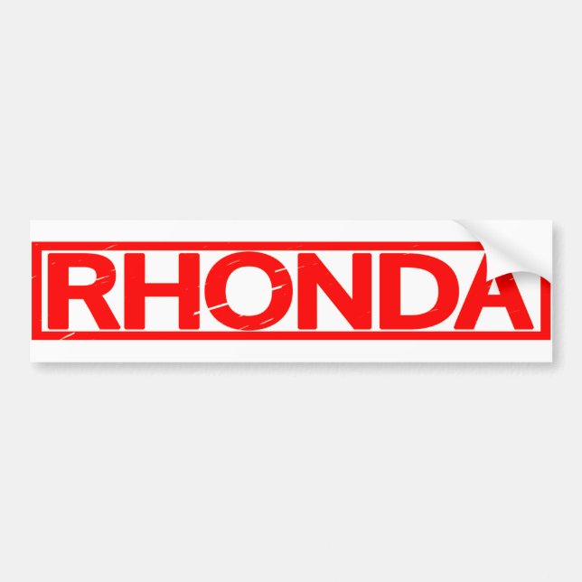 Rhonda Frimärke Bildekal (Framsidan)