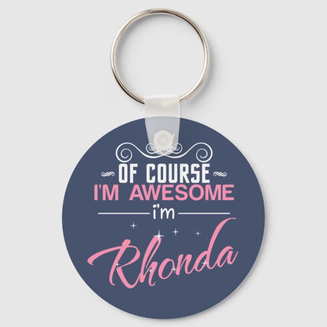 Rhonda Självklart är jag Fantastisk och Rhonda Nyckelring (Framsida)
