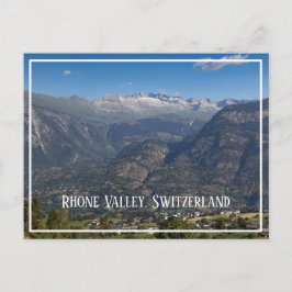 Rhone Valley och Hohstock View, Schweiz Vykort