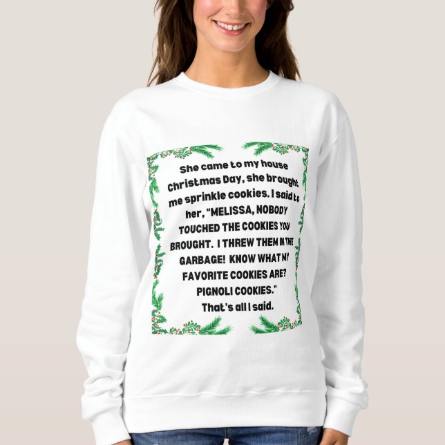 RHONJ Bravo CHRISTMAS SPRINKLE COOKIE Teresa T Shirt (Framsida)