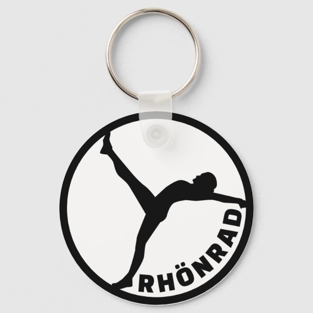 Rhönrad gymhjulrast nyckelring (Framsida)