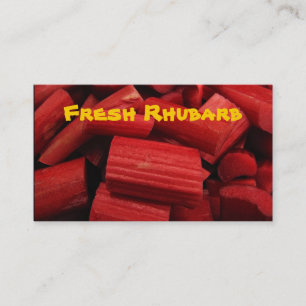 Rhubarb-Affärskort Visitkort