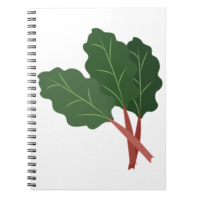 Rhubarb Plant Anteckningsbok (Framsidan)