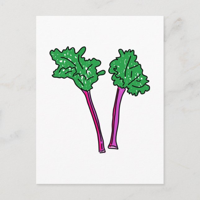 Rhubarb Vykort (Framsida)