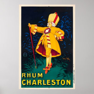 Rhum Charleston Karibisk rom vin dryck mat Poster