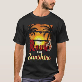 Rhum och Sunshine, Rhum och Sommar Älskare T Shirt