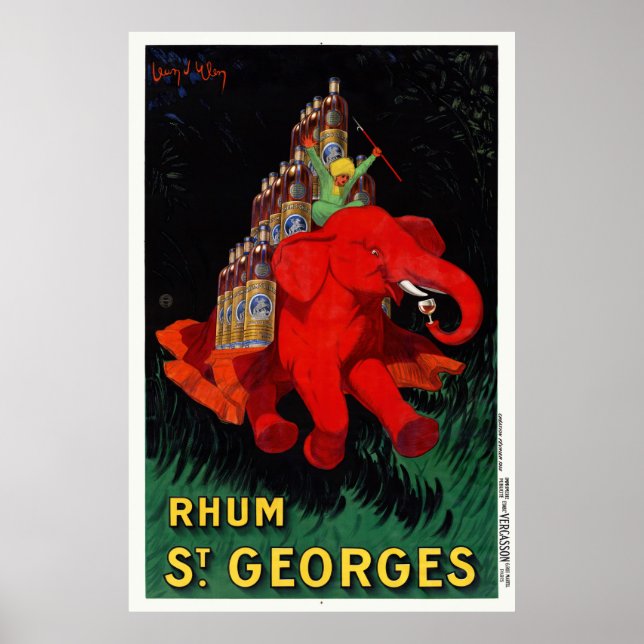 Rhum St. Georges Vintage Advertising Poster 1926 (Framsidan)