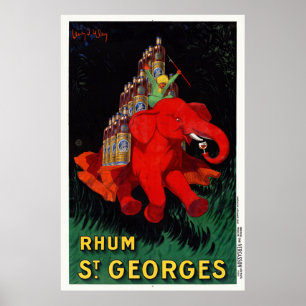 Rhum St. Georges Vintage Reklam Poster 1926