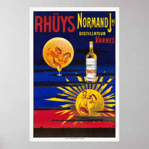 Rhüys Normand Frankrike Vintage affisch 1910