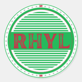 Rhyl City Pride Emblem – Walisisk Identitet Runt Klistermärke