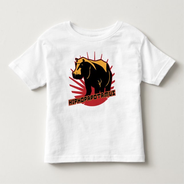 rhymenocerous hiphopapotamus t-shirt (Framsida)