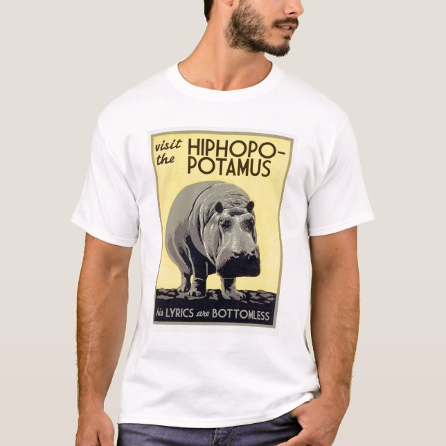 rhymenocerous hiphopopotamushiphopapotamus t-shirt (Framsida)