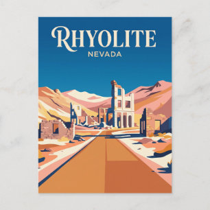 Rhyolite USA Vykort