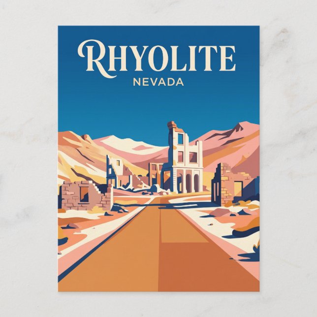Rhyolite USA Vykort (Framsida)