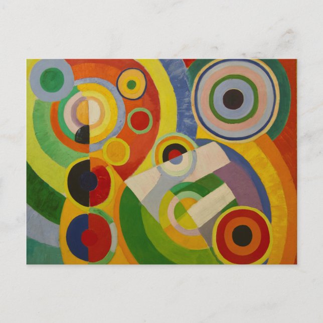Rhythm Joie de vivre av Robert Delaunay 1930 Vykort (Framsida)