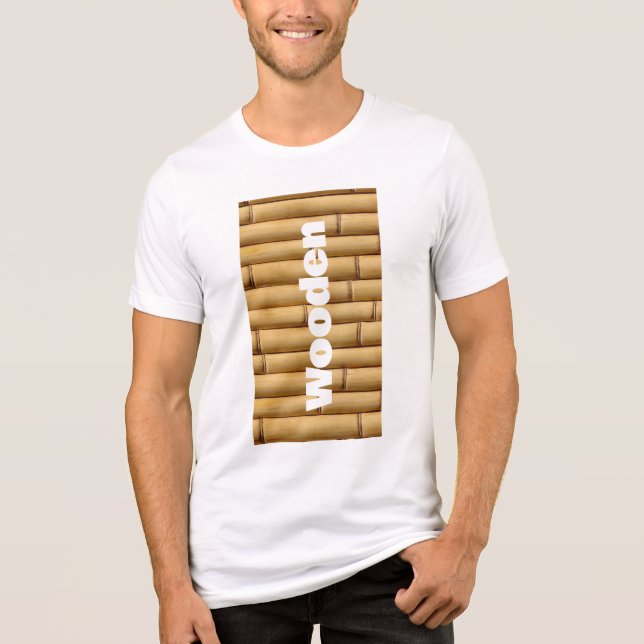 “Rhythm of Bamboo” “Natural Lines” “Bamboo Texture T Shirt (Framsida)