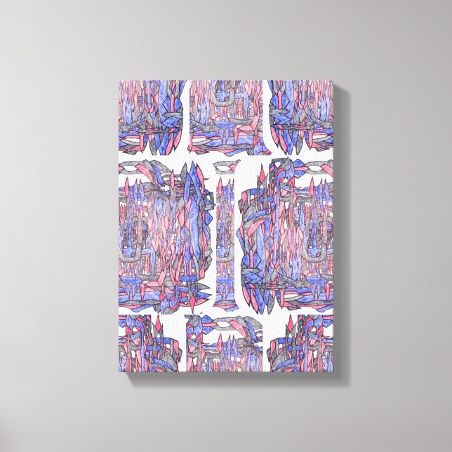 Rhythm of the Deep: Abstract Expression Canvastryck (Framsida)