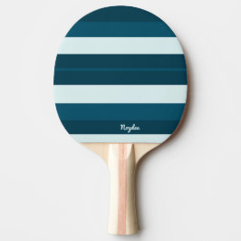 Rhythm Stripes Horizontal Lines Sea Blue White Pingisracket