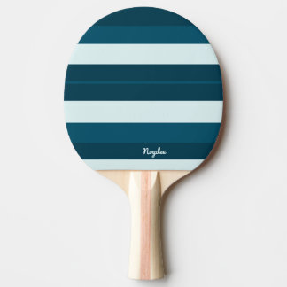 Rhythm Stripes Horizontal Lines Sea Blue White Pingisracket