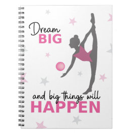 Rhythmic Gymnast Dream Big Inspirational Spiral No Anteckningsbok