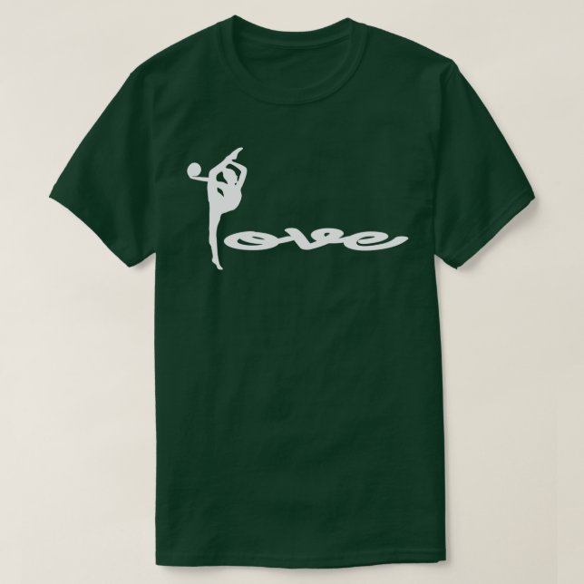Rhythmic Gymnast LoveWomenx27s Gymnastic T Shirt (Design framsida)