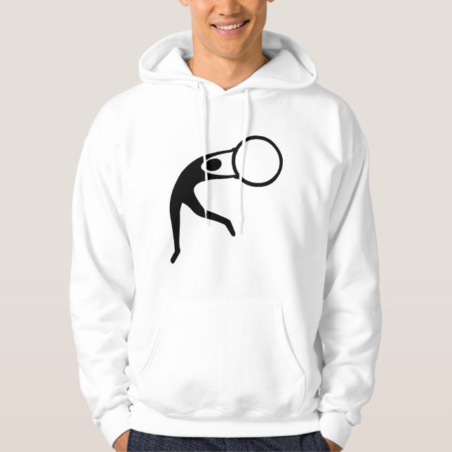 Rhythmic Gymnastic Figur - Black Sweatshirt Med Luva (Framsida)
