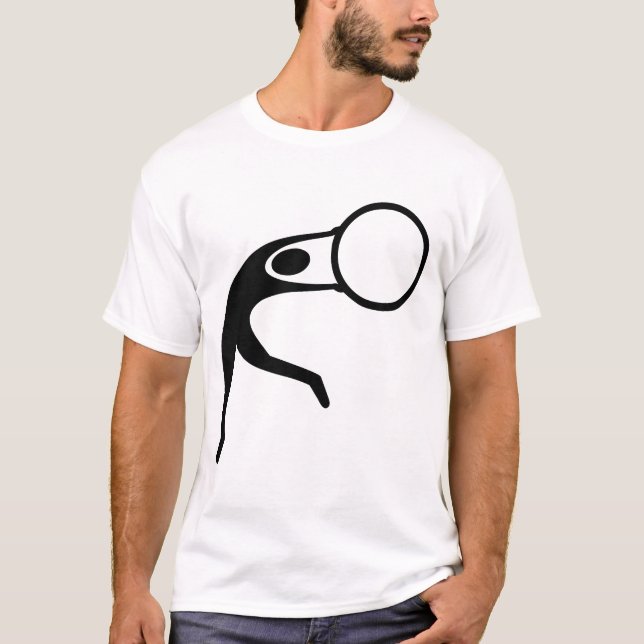 Rhythmic Gymnastic Figur - Black Tee Shirt (Framsida)