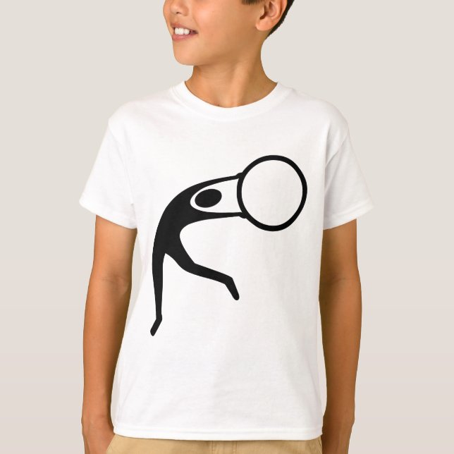 Rhythmic Gymnastic Figur - Black Tee Shirt (Framsida)