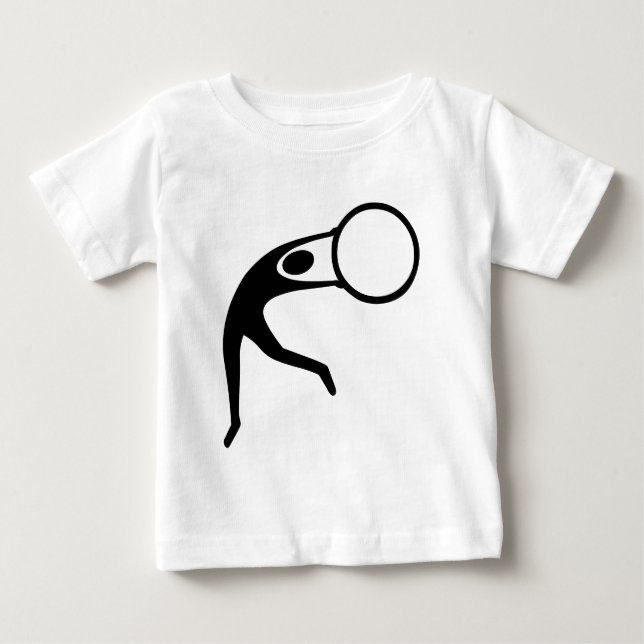 Rhythmic Gymnastic Figur - Black Tee Shirt (Framsida)