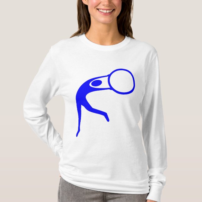 Rhythmic Gymnastic Figur - Blue T Shirt (Framsida)