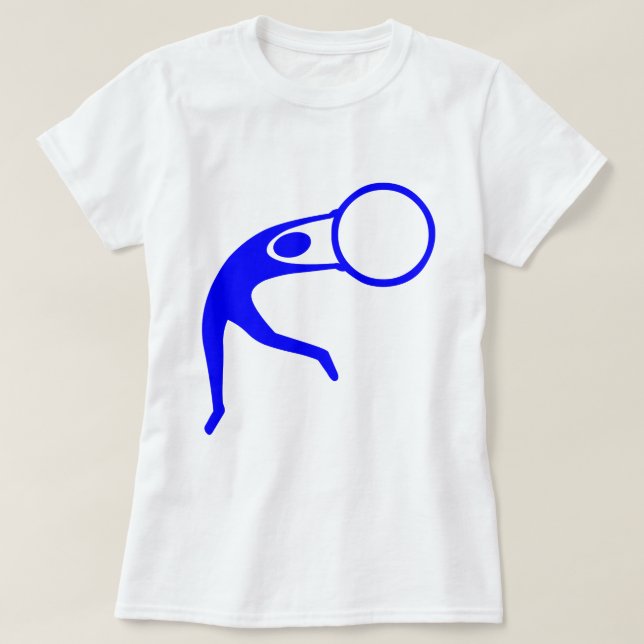 Rhythmic Gymnastic Figur - Blue T-shirt (Design framsida)