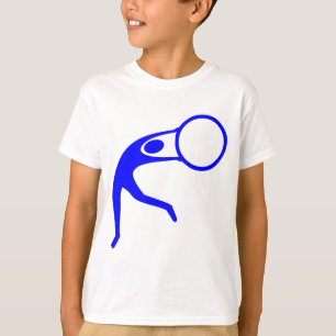 Rhythmic Gymnastic Figur - Blue Tee Shirt
