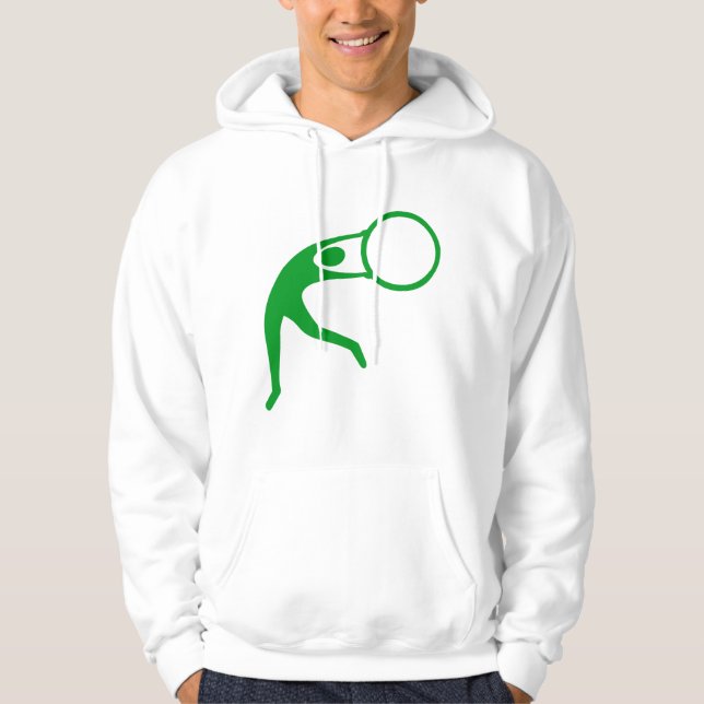 Rhythmic Gymnastic Figur - Grass Grönt Hoodie (Framsida)