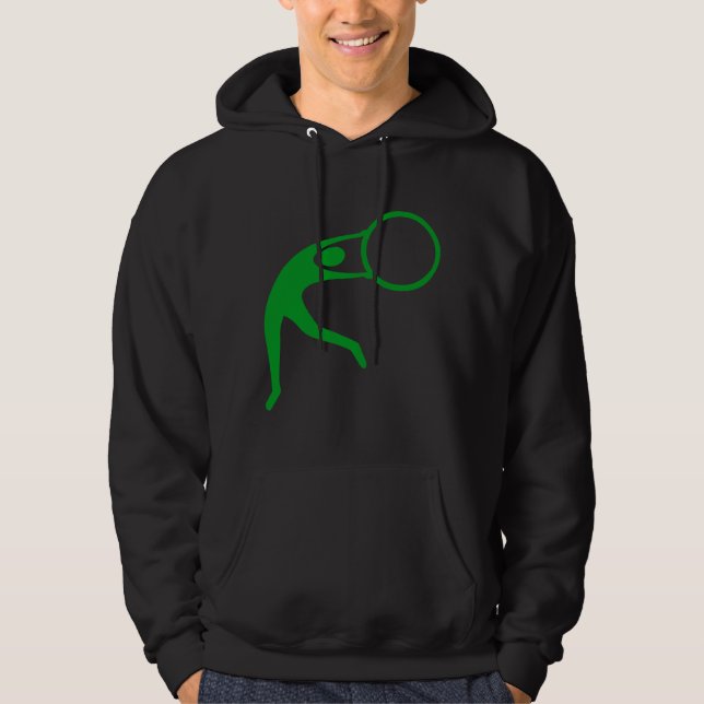 Rhythmic Gymnastic Figur - Grass Grönt Sweatshirt Med Luva (Framsida)