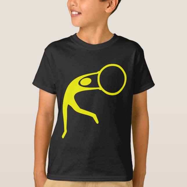 Rhythmic Gymnastic Figur - Gult T-shirt (Framsida)
