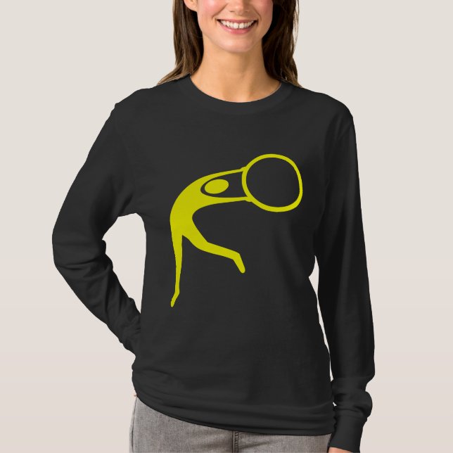 Rhythmic Gymnastic Figur - Gult T Shirt (Framsida)
