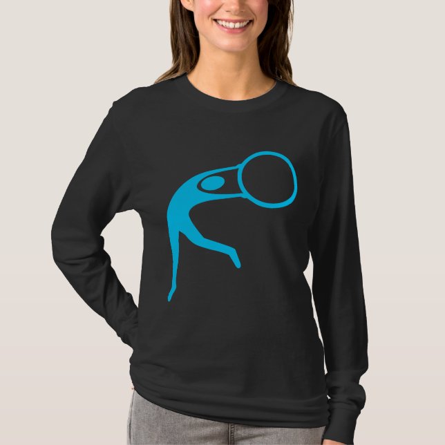Rhythmic Gymnastic Figur - Himlar Blue T Shirt (Framsida)