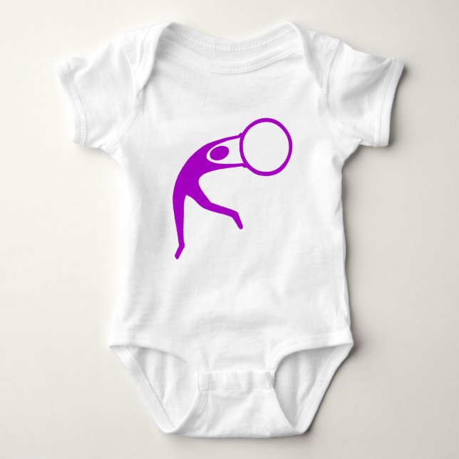 Rhythmic Gymnastic Figur - Lila T-shirt (Framsida)
