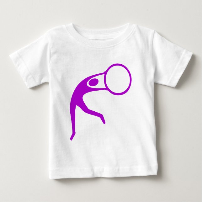Rhythmic Gymnastic Figur - Lila T Shirt (Framsida)